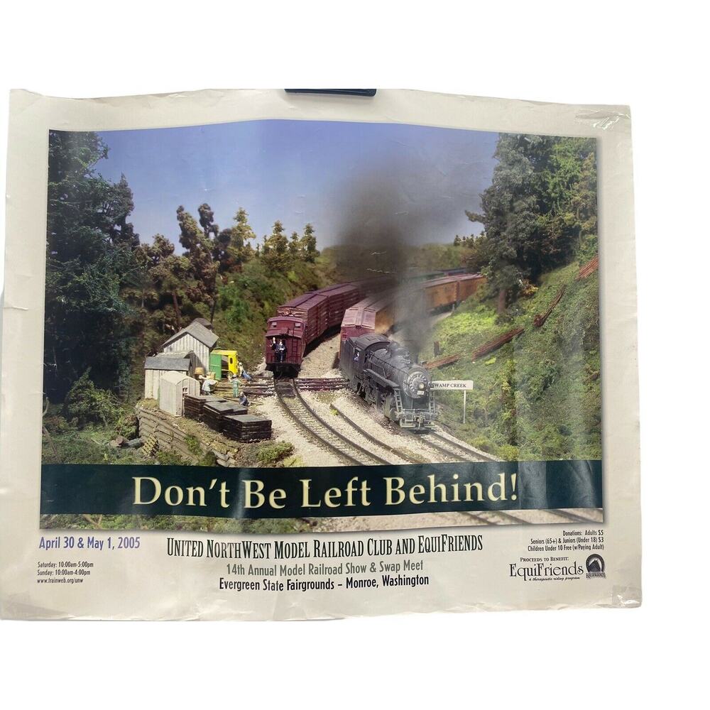 United Northwest Model Railway Club And Equifriends 2005 Poster Monroe WA